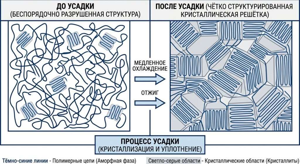 Усадка материала: полное руководство от физических основ до практики проектирования пресс-форм
